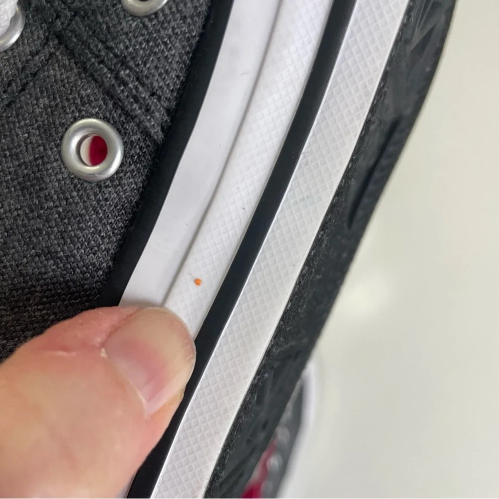 Converse Kids' Gray and Pink All Star Low Top Sneakers, size 2Y (see size note)